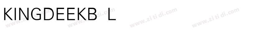 KINGDEEKB Light字体转换